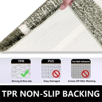 Luxe Home International Riyo Bath Mat, Super Soft Microfibre 1800 Gsm, Non-Slip, Absorbent - Door Mat for Bathroom, Bedroom, Kitchen, Floor - Pack of 1 - 38x58 cm, Sea Green