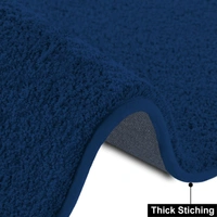 Luxe Home International Ultra Soft Microfiber Area Rug - Non-Slip, Carpet for Living Room, Bedroom, and Home Decor - 6X9, Teal