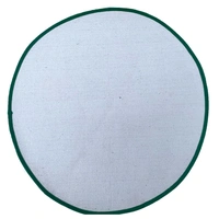 Luxe Home International Bath mat Soft Cotton Round Rug for Bathroom, Bedroom, Living Room - 2x2 ft, Green