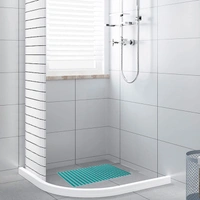 Luxe Home International Shower Mats for Bathroom Anti Slip Non Skid Bathtub Mat - 40x70 cm, Aqua