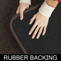 Luxe Home International LuxeHome Carpets Marino Fur 2000 GSM Thick Foot Mat Anti Skid Non Slip Spill Absorbent Washable and Quick Dry Rugs for Home Bedroom (6x9 Ft, Chocolate, Pack of 1) - 6X9, Chocolate