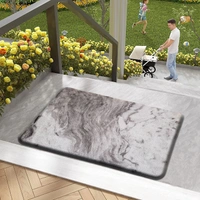 Luxe Home International Cuba PVC Loop Utility Anti-Fatigue Indoor/Outdoor Mats for Home | Cushioned, Non Slip, Washable | Mat for Kitchen, Garage & More - 45x75 cm, Brown