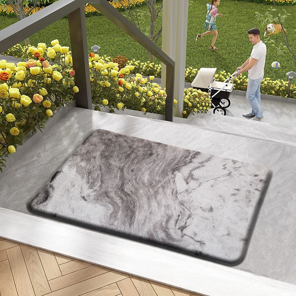 Luxe Home International Cuba PVC Loop Utility Anti-Fatigue Indoor/Outdoor Mats for Home | Cushioned, Non Slip, Washable | Mat for Kitchen, Garage & More - 45x75 cm, Brown