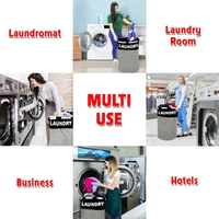 Luxe Home International Laundry Basket for Clothes Foldable, Waterproof Premium Aluminum Laundry Hamper Perfect for Bathroom, Bedroom, Kitchen (Round) Black - 40x40x55 Cm, Black