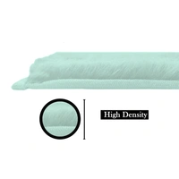 Luxe Home International Runner Super Soft Anti Skid Rabbit Fur(1000 Gsm)Bathroom Mats For Bedroom,Door,Kitchen Floor(2 X 5 Ft,Lime)Pack Of 1 - 2x5 Ft, Lime