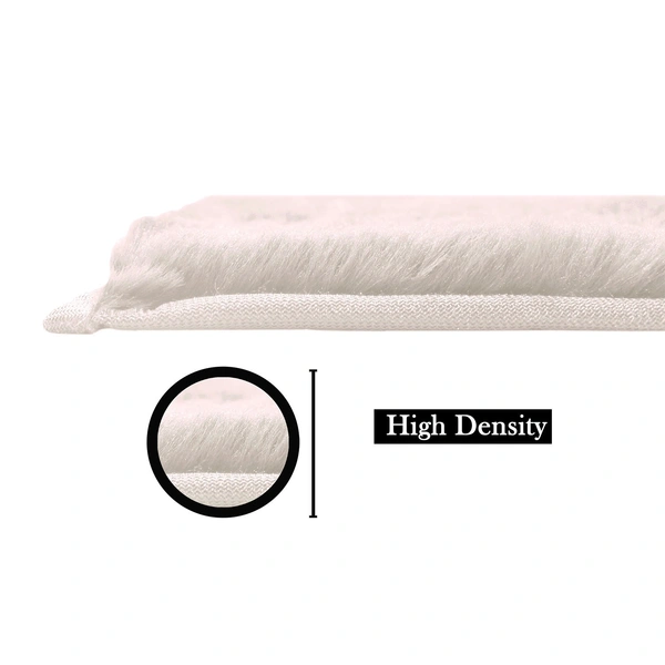 Luxe Home International Rectangular Bath Mat Super Soft Anti Skid Rabbit Fur (1000 GSM) Bathroom Mats for Bedroom, Door, Kitchen Floor (60 X 90 Cm, Skin) Pack of 1 - 60x90 cm, Skin