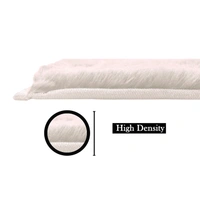 Luxe Home International Rabbit Fur Super Soft Non Slip Floor Runner for Bedroom - 2x5 Ft, Skin