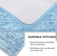 Luxe Home International Bath mat Super Soft Anti Skid Hawaii Rugs for Bathroom (Cloud, Medium) Pc-2 - 45x75 cm, Cloud