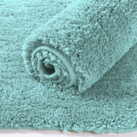 Luxe Home International Luxe Home Newman Carpet ( 4x6 Ft ) Bedroom Carpet - Aqua | Soft, Non Slip, Washable | Carpet for Home or Living room Carpet for Floor - 4x6 Ft, Aqua