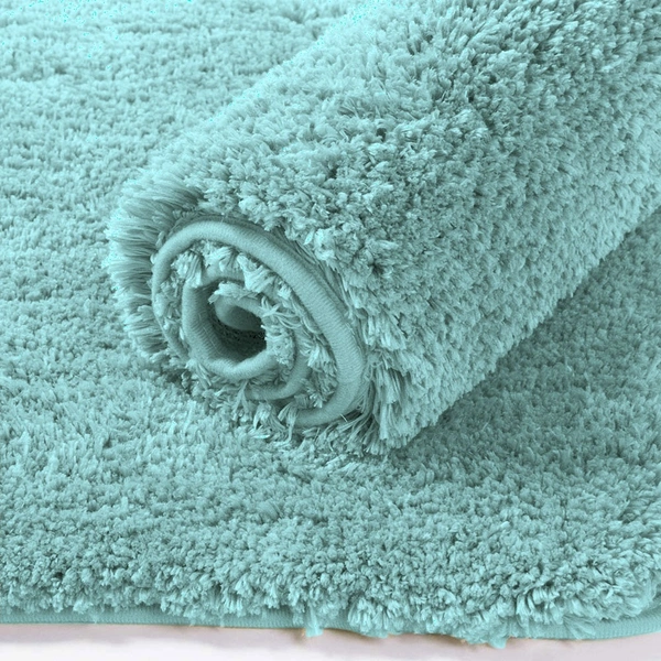 Luxe Home International Luxe Home Newman Carpet ( 4x6 Ft ) Bedroom Carpet - Aqua | Soft, Non Slip, Washable | Carpet for Home or Living room Carpet for Floor - 4x6 Ft, Aqua