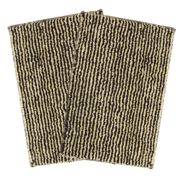 Luxe Home International Bathmat 1600 GSM Microfiber Anti Skid Water Absorbent Machine Washable and Quick Dry Comfort Mats for Bathroom, Kitchen, Entrance pack of 2 - 38x58 cm, Chocolate