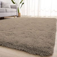 Luxe Home International Carpets, Marino Fur 2000 GSM Thick FootMat, Antiskid Nonslip, Spill Absorbent, Washable and Quick Dry Rugs for Home Bedroom Hall Livingroom Floor Mat 6x9 Ft (Taupe Pack of 1) - 6X9, Taupe
