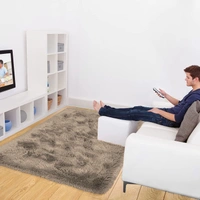 Luxe Home International Carpets, Marino Fur 2000 GSM Thick FootMat, Antiskid Nonslip, Spill Absorbent, Washable and Quick Dry Rugs for Home Bedroom Hall Livingroom Floor Mat 6x9 Ft (Taupe Pack of 1) - 6X9, Taupe