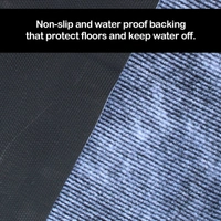 Luxe Home International Luxe Home Arizona Soft Anti-Skid Washable Mat for Kitchen, Bedroom, Living-Room, Prayer Room, Office, Hotels, Halls( Grey_40x60 Cm, Piece of 1 ) - 40x60 cm, Grey