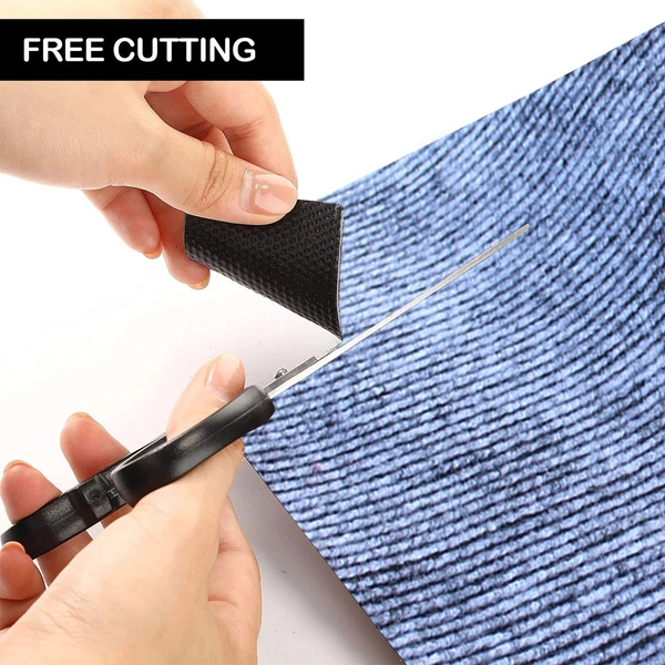 Luxe Home International Luxe Home Arizona Soft Anti-Skid Washable Mat for Kitchen, Bedroom, Living-Room, Prayer Room, Office, Hotels, Halls( Grey_40x60 Cm, Piece of 1 ) - 40x60 cm, Grey