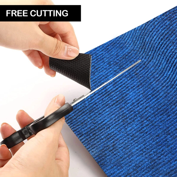 Luxe Home International Luxe Home Arizona Soft Anti-Skid Washable Runner for Kitchen, Bedroom, Living-Room, Prayer Room, Office, Hotels, Halls ( Blue_2x7 Feet, Piece of 1 ) - Blue