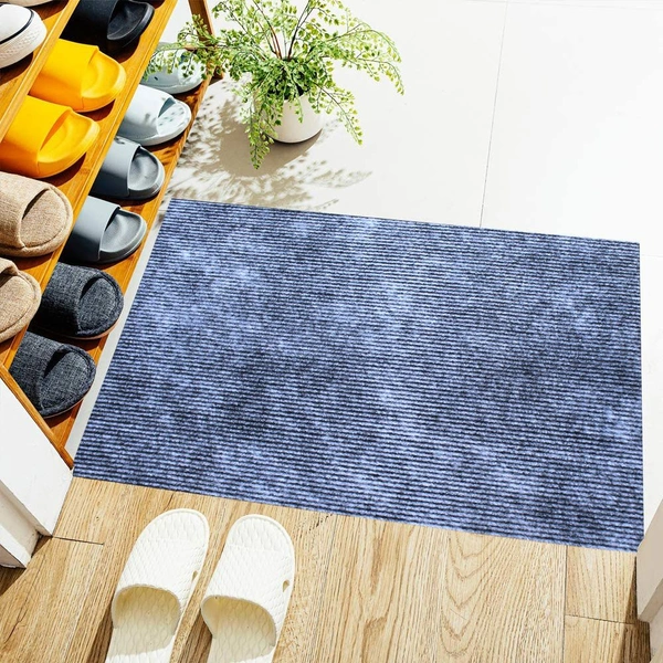 Luxe Home International Luxe Home Arizona Soft Anti-Skid Washable Mat for Kitchen, Bedroom, Living-Room, Prayer Room, Office, Hotels, Halls( Grey_40x60 Cm, Piece of 1 ) - 40x60 cm, Grey
