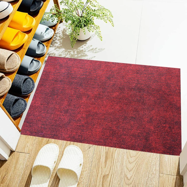 Luxe Home International Luxe Home Arizona Soft Anti-Skid Washable Mat for Kitchen, Bedroom, Living-Room, Prayer Room, Office, Hotels, Halls( Maroon_40x60 Cm, Piece of 1 ) - 40x60 cm, Maroon