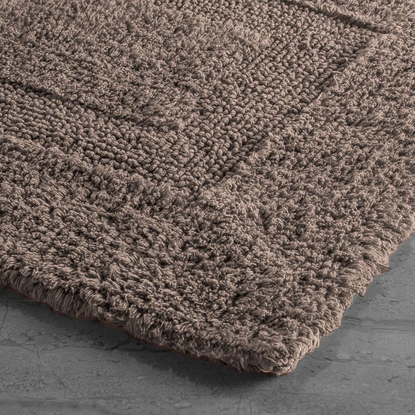 Luxe Home International Luxe Home Bath Mat 3200 GSM Cotton Super Soft Absorbent Paris Mat, Hotel Bath Mat for Bathroom, Kitchen, Doormat, Floor mat ( Coffee , 40 Cm x 60 Cm , Pack of 1 ) - 40x60 cm, Coffee