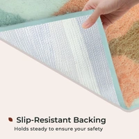 Luxe Home International Luxe Home Bath Mat Canada Diamond Super Soft Anti Skid Slip Water Soak Washable Door Mats for Home, Bathroom Mat, Floor Mat, Kitchen Mat for Floor (40x60 cm) Rust - 40x60 cm, Rust