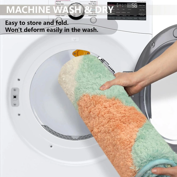 Luxe Home International Luxe Home Bath Mat Canada Diamond Super Soft Anti Skid Slip Water Soak Washable Door Mats for Home, Bathroom Mat, Floor Mat, Kitchen Mat for Floor (40x60 cm) Rust - 40x60 cm, Rust