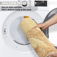 Luxe Home International Luxe Home Bath Mat Canada Panda Super Soft Anti Skid Slip Water Soak Washable Door Mats for Home, Bathroom Mat, Floor Mat, Kitchen Mat for Floor (40x60 cm) Gold - 40x60 cm, Gold