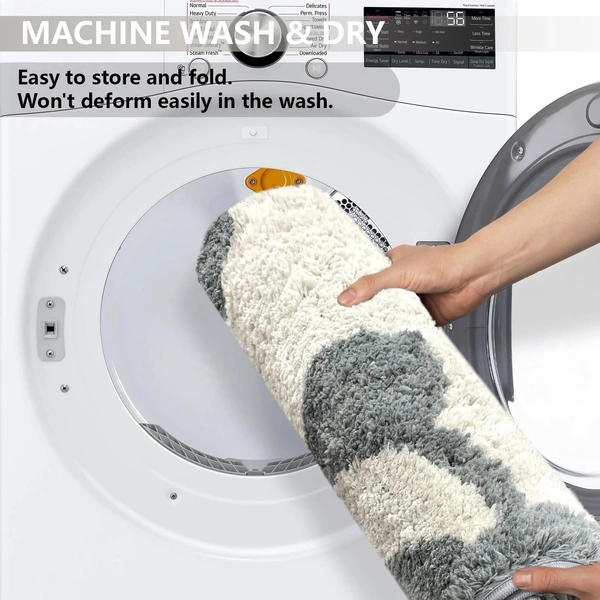 Luxe Home International Luxe Home Bath Mat Canada Panda Super Soft Anti Skid Slip Water Soak Washable Door Mats for Home, Bathroom Mat, Floor Mat, Kitchen Mat for Floor (40x60 cm) Grey - 40x60 cm, Grey