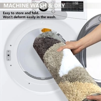 Luxe Home International Luxe Home Bath Mat Canada Triangle Super Soft Anti Skid Slip Water Soak Washable Door Mats for Home, Bathroom Mat, Floor Mat, Kitchen Mat for Floor (40x60 cm) Gold - 40x60 cm, Gold