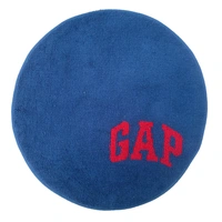 Luxe Home International Luxe Home Bath mat Soft Cotton Round Rug for Bathroom, Bedroom, Living Room (Blue, 65 x 65 cm) Pack of 1 - 2.2 x 2.2 Ft, Blue