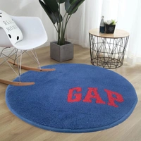 Luxe Home International Luxe Home Bath mat Soft Cotton Round Rug for Bathroom, Bedroom, Living Room (Blue, 65 x 65 cm) Pack of 1 - 2.2 x 2.2 Ft, Blue