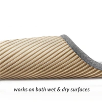 Luxe Home International Luxe Home Bath Mat Super Soft Anti Slip Washable Braided Memory Foam Mat for Bathroom, Kitchen, Baby ( 17"x25", Rust, Pack of 1 ) - Rust