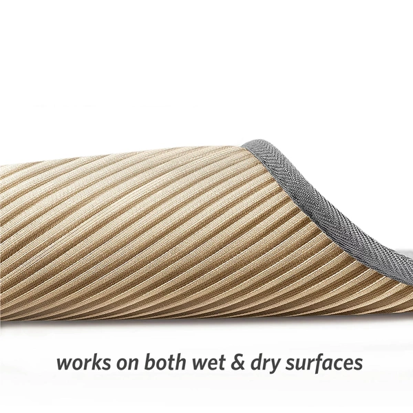 Luxe Home International Luxe Home Bath Mat Super Soft Anti Slip Washable Braided Memory Foam Mat for Bathroom, Kitchen, Baby ( 17"x25", Rust, Pack of 1 ) - Rust