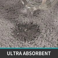 Luxe Home International Luxe Home Runner 2800 GSM Microfiber Anti Slip Water Absorbent Machine Washable and Quick Dry Vegas Mats for Bathroom, Kitchen, Entrance ( Taupe , 2x5 Ft , Pack of 1 ) - 2x5 Ft, Taupe