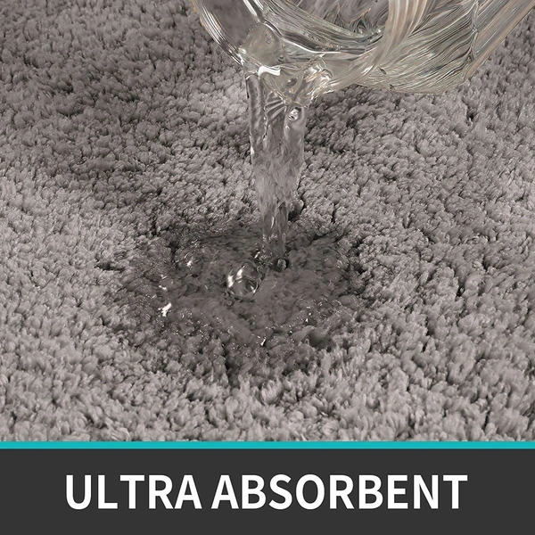 Luxe Home International Luxe Home Runner 2800 GSM Microfiber Anti Slip Water Absorbent Machine Washable and Quick Dry Vegas Mats for Bathroom, Kitchen, Entrance ( Taupe , 2x5 Ft , Pack of 1 ) - 2x5 Ft, Taupe