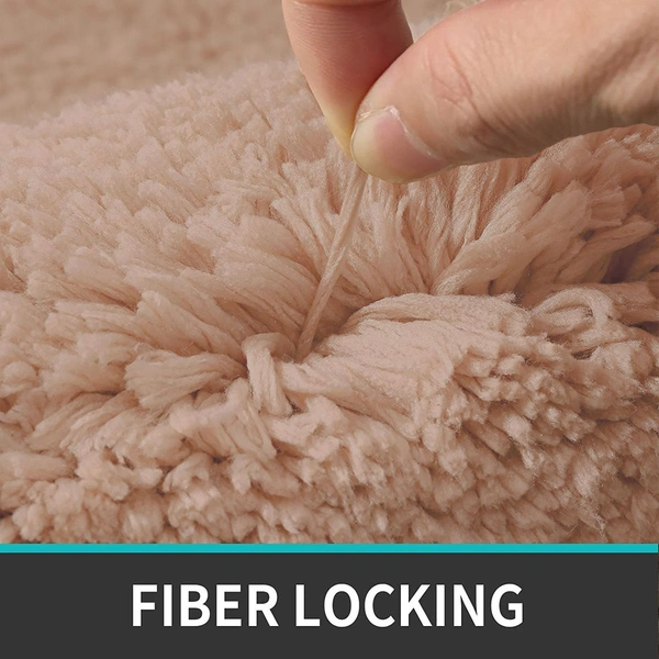 Luxe Home International Luxe Home Bathmat 2800 GSM Microfiber Anti Slip Water Absorbent Machine Washable and Quick Dry Vegas Mats for Bathroom, Kitchen, Entrance ( Rust , 45x75 Cm , Pack of 1 ) - 45x75 cm, Rust