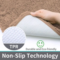 Luxe Home International Luxe Home Bathmat 2800 GSM Microfiber Anti Slip Water Absorbent Machine Washable and Quick Dry Vegas Mats for Bathroom, Kitchen, Entrance ( Rust , 45x75 Cm , Pack of 1 ) - 45x75 cm, Rust