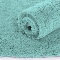 Luxe Home International Luxe Home Bathmat 2800 GSM Microfiber Anti Slip Water Absorbent Machine Washable and Quick Dry Vegas Mats for Bathroom, Kitchen, Entrance ( Aqua , 60x90 Cm , Pack of 1 ) - 60x90 cm, Aqua
