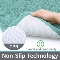 Luxe Home International Luxe Home Bathmat 2800 GSM Microfiber Anti Slip Water Absorbent Machine Washable and Quick Dry Vegas Mats for Bathroom, Kitchen, Entrance ( Aqua , 60x90 Cm , Pack of 1 ) - 60x90 cm, Aqua