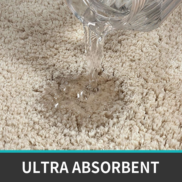 Luxe Home International Luxe Home Bathmat 2800 GSM Microfiber Anti Slip Water Absorbent Machine Washable and Quick Dry Vegas Mats for Bathroom, Kitchen, Entrance ( Beige , 60x90 Cm , Pack of 1 ) - 60x90 cm, Beige