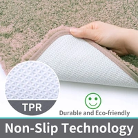 Luxe Home International Luxe Home Bathmat 2800 GSM Microfiber Anti Slip Water Absorbent Machine Washable and Quick Dry Vegas Mats for Bathroom, Kitchen, Entrance ( Beige , 60x90 Cm , Pack of 1 ) - 60x90 cm, Beige