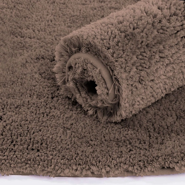 Luxe Home International Luxe Home Runner 2800 GSM Microfiber Anti Slip Water Absorbent Machine Washable and Quick Dry Vegas Mats for Bathroom, Kitchen, Entrance ( Cocoa , 2x5 Ft , Pack of 1 ) - 2x5 Ft, Cocoa