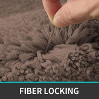 Luxe Home International Luxe Home Runner 2800 GSM Microfiber Anti Slip Water Absorbent Machine Washable and Quick Dry Vegas Mats for Bathroom, Kitchen, Entrance ( Cocoa , 2x5 Ft , Pack of 1 ) - 2x5 Ft, Cocoa