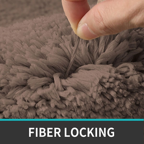 Luxe Home International Luxe Home Runner 2800 GSM Microfiber Anti Slip Water Absorbent Machine Washable and Quick Dry Vegas Mats for Bathroom, Kitchen, Entrance ( Cocoa , 2x5 Ft , Pack of 1 ) - 2x5 Ft, Cocoa