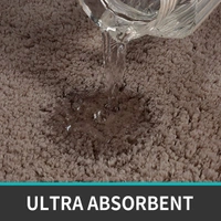 Luxe Home International Luxe Home Runner 2800 GSM Microfiber Anti Slip Water Absorbent Machine Washable and Quick Dry Vegas Mats for Bathroom, Kitchen, Entrance ( Cocoa , 2x5 Ft , Pack of 1 ) - 2x5 Ft, Cocoa