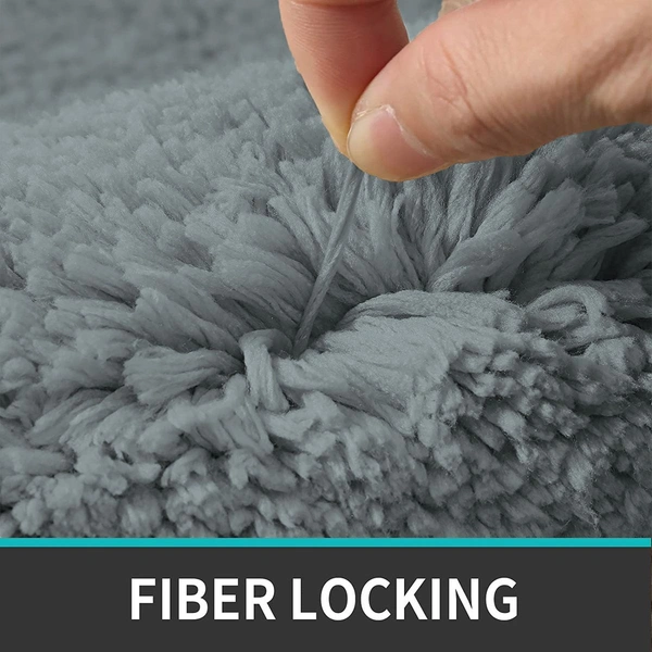 Luxe Home International Luxe Home Runner 2800 GSM Microfiber Anti Slip Water Absorbent Machine Washable and Quick Dry Vegas Mats for Bathroom, Kitchen, Entrance ( Grey , 2x5 Ft , Pack of 1 ) - 2x5 Ft, Grey