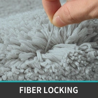 Luxe Home International Luxe Home Bathmat 2800 GSM Microfiber Anti Slip Water Absorbent Machine Washable and Quick Dry Vegas Mats for Bathroom, Kitchen, Entrance ( Silver , 45x75 Cm , Pack of 1 ) - 45x75 cm, Silver