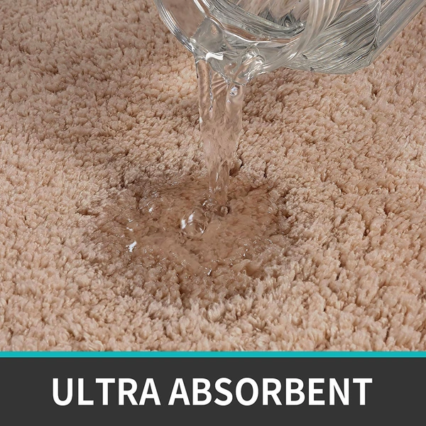 Luxe Home International Luxe Home Bathmat 2800 GSM Microfiber Anti Slip Water Absorbent Machine Washable and Quick Dry Vegas Mats for Bathroom, Kitchen, Entrance ( Rust , 45x75 Cm , Pack of 1 ) - 45x75 cm, Rust