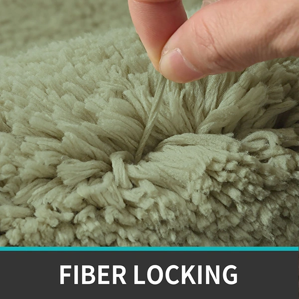 Luxe Home International Luxe Home Runner 2800 GSM Microfiber Anti Slip Water Absorbent Machine Washable and Quick Dry Vegas Mats for Bathroom, Kitchen, Entrance ( Green , 2x5 Ft , Pack of 1 ) - 2x5 Ft, Green