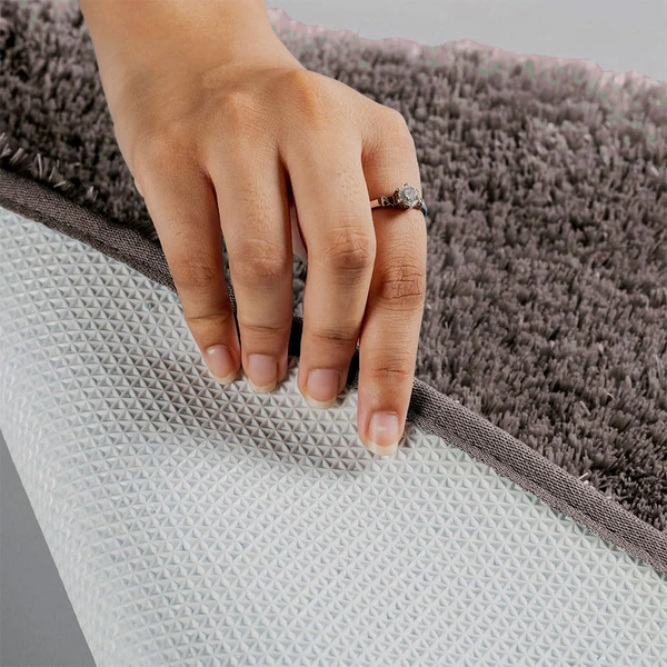 Luxe Home International Luxe Home Bathmat 2800 GSM Microfiber Anti Slip Water Absorbent Machine Washable and Quick Dry Vegas Mats for Bathroom, Kitchen, Entrance ( Cocoa , 45x75 Cm , Pack of 1 ) - 45x75 cm, Cocoa