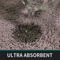 Luxe Home International Luxe Home Bathmat 2800 GSM Microfiber Anti Slip Water Absorbent Machine Washable and Quick Dry Vegas Mats for Bathroom, Kitchen, Entrance ( Cocoa , 45x75 Cm , Pack of 1 ) - 45x75 cm, Cocoa